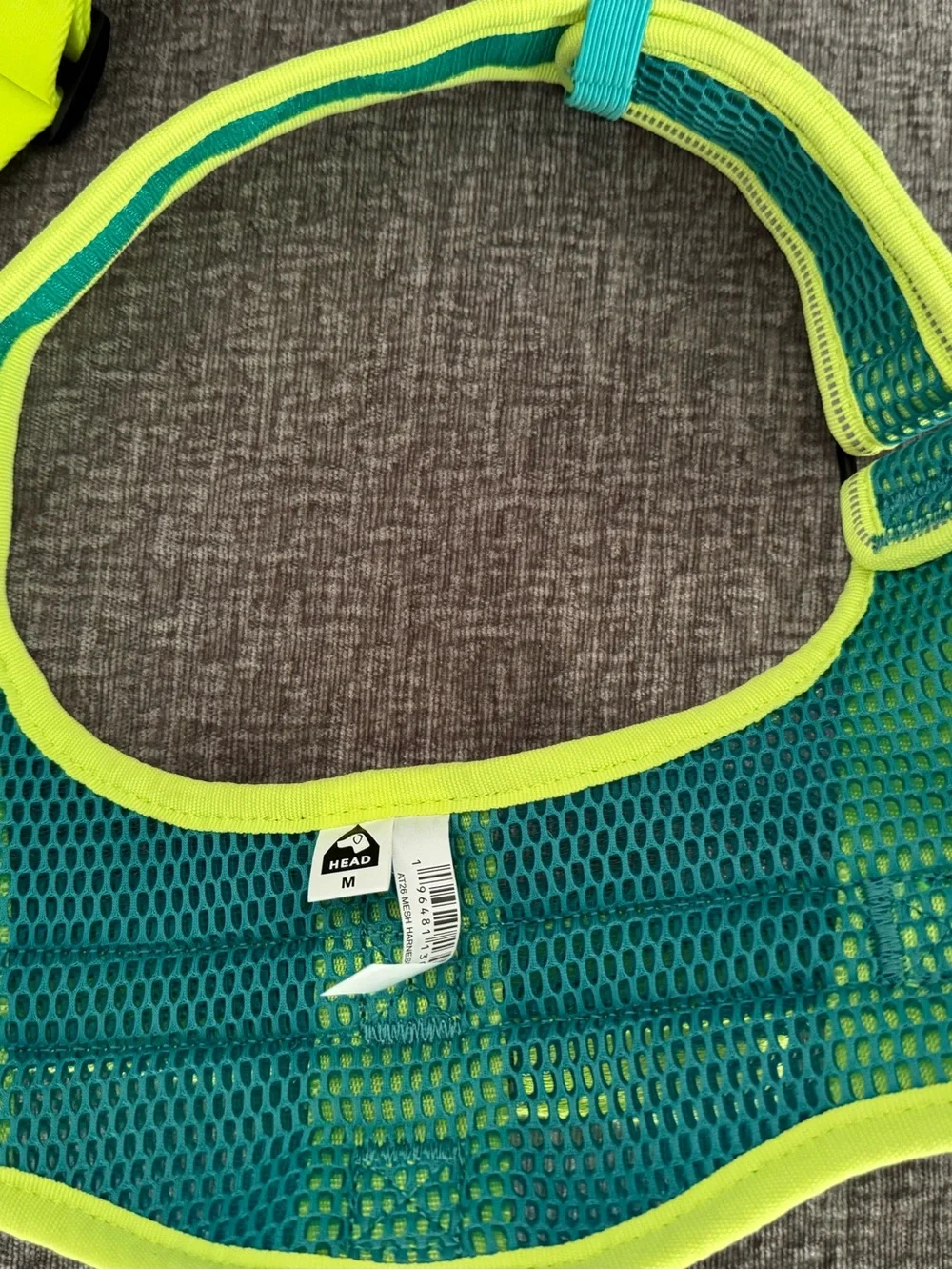 Arcadia Neon Yellow & Teal Mesh Reflective Dog Harness